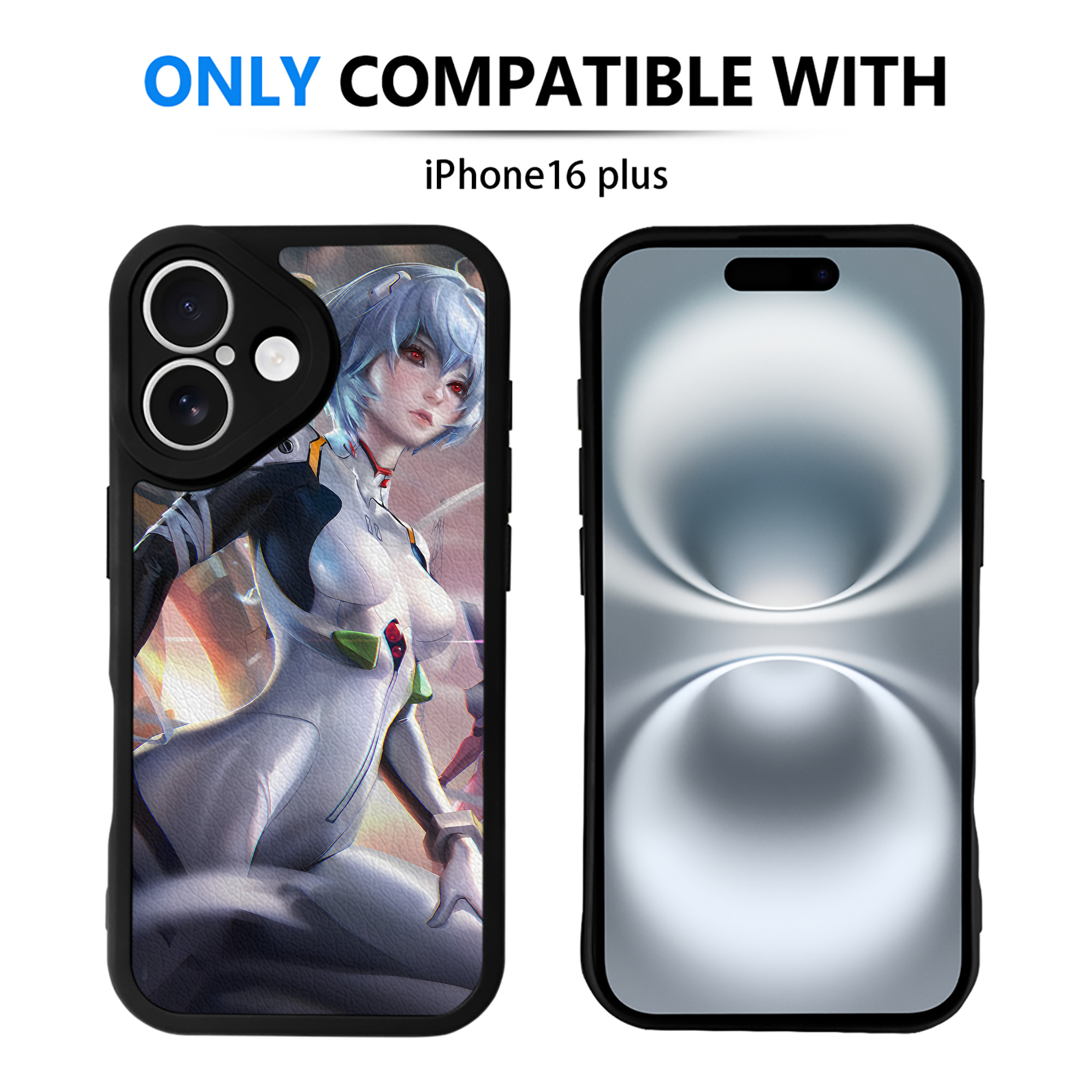 （画像用） EVA 新世紀エヴァンゲリオン 【iPhone 16シリーズ対応】シリコンスマホケース（レザー調） 材質：シリコン